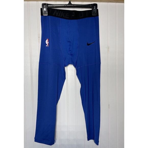 Nike Other - NIKE PRO NBA Issued Compression Leggings AA0751-480 Blue Size M